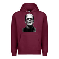 Burgundy Classic Halloween Monster Horror Movie Frankenstein Monster Premium Hoodie - trangStudio