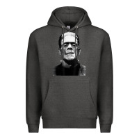 Charcoal Heather Classic Halloween Monster Horror Movie Frankenstein Monster Premium Hoodie - trangStudio