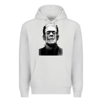 Dove Grey Classic Halloween Monster Horror Movie Frankenstein Monster Premium Hoodie - trangStudio