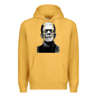 Mustard Classic Halloween Monster Horror Movie Frankenstein Monster Premium Hoodie - trangStudio