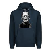 Navy Classic Halloween Monster Horror Movie Frankenstein Monster Premium Hoodie - trangStudio