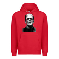 Red Classic Halloween Monster Horror Movie Frankenstein Monster Premium Hoodie - trangStudio