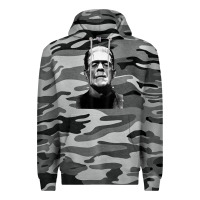 Slate Camo Classic Halloween Monster Horror Movie Frankenstein Monster Premium Hoodie - trangStudio