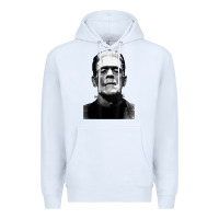 White Classic Halloween Monster Horror Movie Frankenstein Monster Premium Hoodie - trangStudio