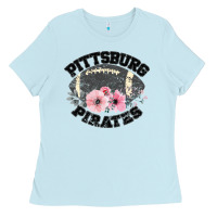 Baby Blue Pittsburg Pirates Ladies Tee - Bettercallsaul