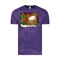 Cloud Purple Christmas cookies buffalo plaid Vintage Tee - Jasminsmagicworld