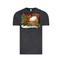 Vintage Black Christmas cookies buffalo plaid Vintage Tee - Jasminsmagicworld