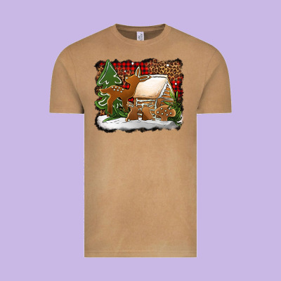 Christmas Cookies Buffalo Plaid Vintage Tee Designed By Jasminsmagicworld