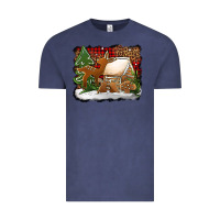 Vintage Denim Christmas cookies buffalo plaid Vintage Tee - Jasminsmagicworld