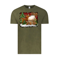 Vintage Olive Christmas cookies buffalo plaid Vintage Tee - Jasminsmagicworld