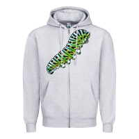 Papilio Machaon Caterpillar Zipper Hoodie | Teevron