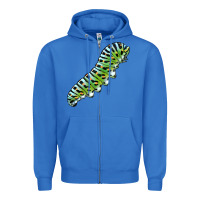 True Royal Papilio Machaon Caterpillar Zipper Hoodie - LillyAllenDesigns
