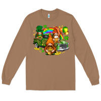 Toasted Coconut St. Patrick's Day gnomies with truck Long Sleeve Tee - HowdyJamesFarm