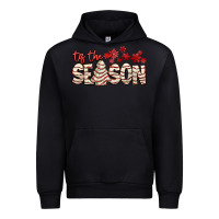 Black tis the season with christmas cake Urban Hoodie - AdoDesignShop