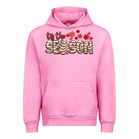 Fuchsia Pink tis the season with christmas cake Urban Hoodie - AdoDesignShop