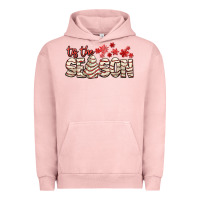 Pigment Salmon tis the season with christmas cake Urban Hoodie - AdoDesignShop