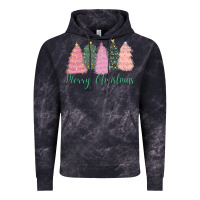 Cloud Black merry christmas trees Vintage Hoodie - CowGirlArtShop