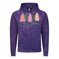 Cloud Purple merry christmas trees Vintage Hoodie - CowGirlArtShop