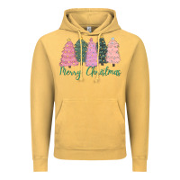Vintage Mustard merry christmas trees Vintage Hoodie - CowGirlArtShop