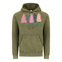 Vintage Olive merry christmas trees Vintage Hoodie - CowGirlArtShop