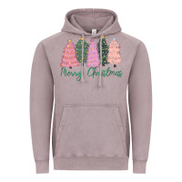 Vintage Zinc merry christmas trees Vintage Hoodie - CowGirlArtShop