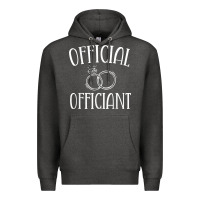 Charcoal Heather Men Wedding Ordained Minister Gift Premium Hoodie - trangStudio