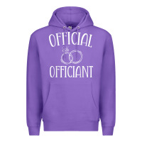 Purple Men Wedding Ordained Minister Gift Premium Hoodie - trangStudio