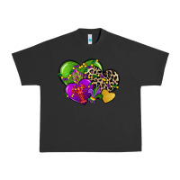 Pigment Black mardi gras hearts cg (1) Urban Heavy Tee - CowGirlArtShop