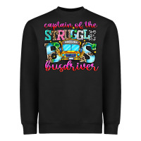 Black captain of the struggle bus bus Heavyweight Sweatshirt - CowhideDigitalArt