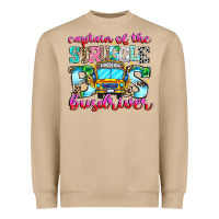 Mushroom captain of the struggle bus bus Heavyweight Sweatshirt - CowhideDigitalArt