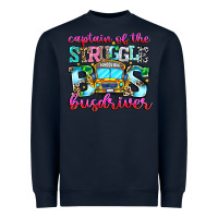 Navy captain of the struggle bus bus Heavyweight Sweatshirt - CowhideDigitalArt