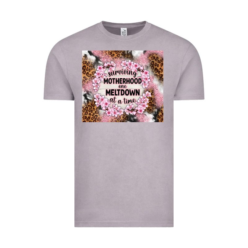 Surviving Motherhood One Meltdown At The Time Vintage Tee by TumblerDesignByShophia | Teevron