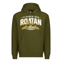 Army Green Roatan Honduras Souvenir Roatan Gift Travel Premium Hoodie - trangStudio