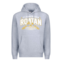 Heather Grey Roatan Honduras Souvenir Roatan Gift Travel Premium Hoodie - trangStudio
