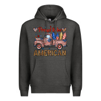 Charcoal Heather proud to be american truck Premium Hoodie - BundleAndBundleShop
