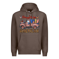 Coffee proud to be american truck Premium Hoodie - BundleAndBundleShop
