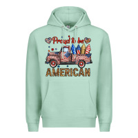 Seafoam proud to be american truck Premium Hoodie - BundleAndBundleShop
