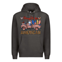Smoke proud to be american truck Premium Hoodie - BundleAndBundleShop