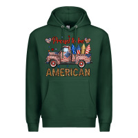 Sports Green proud to be american truck Premium Hoodie - BundleAndBundleShop