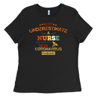 Black Never Underestimate A Nurse Ladies Tee - Bettercallsaul