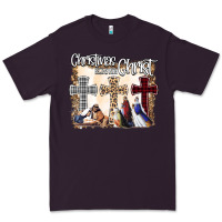 Plum Christmas Begins With Christ Premium Tee - Bettercallsaul