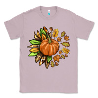 Lilac Fall Sunflower with Pumpkin Classic Tee - texasbilliewilder