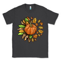 Smoke Fall Sunflower with Pumpkin Classic Tee - texasbilliewilder