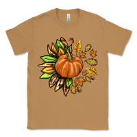 Toasted Coconut Fall Sunflower with Pumpkin Classic Tee - texasbilliewilder
