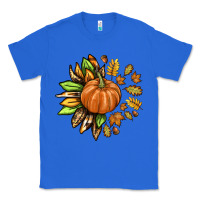 True Royal Fall Sunflower with Pumpkin Classic Tee - texasbilliewilder