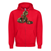 Red Rattlesnake Zipper Hoodie - LillyAllenDesigns