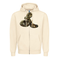 Sandshell Rattlesnake Zipper Hoodie - LillyAllenDesigns