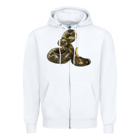 White Rattlesnake Zipper Hoodie - LillyAllenDesigns