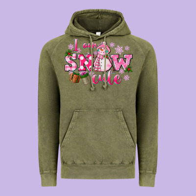 I Am Snow Cute Vintage Hoodie Designed By Cowgirlartshop