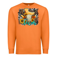 Carrot western texas  and cowhide with sunflower Premium Sweatshirt - Artiststas